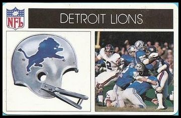 1976 Popsicle 9 Detroit Lions